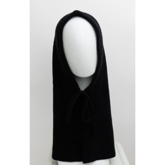 Balaclava Headwarmer w/ Drawstring Black - Picture 2 of 2